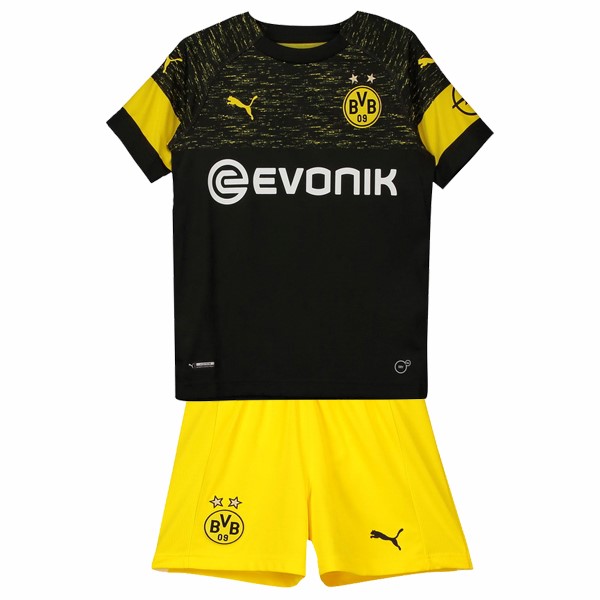 Camiseta Borussia Dortmund Segunda equipo Niños 2018-19 Negro